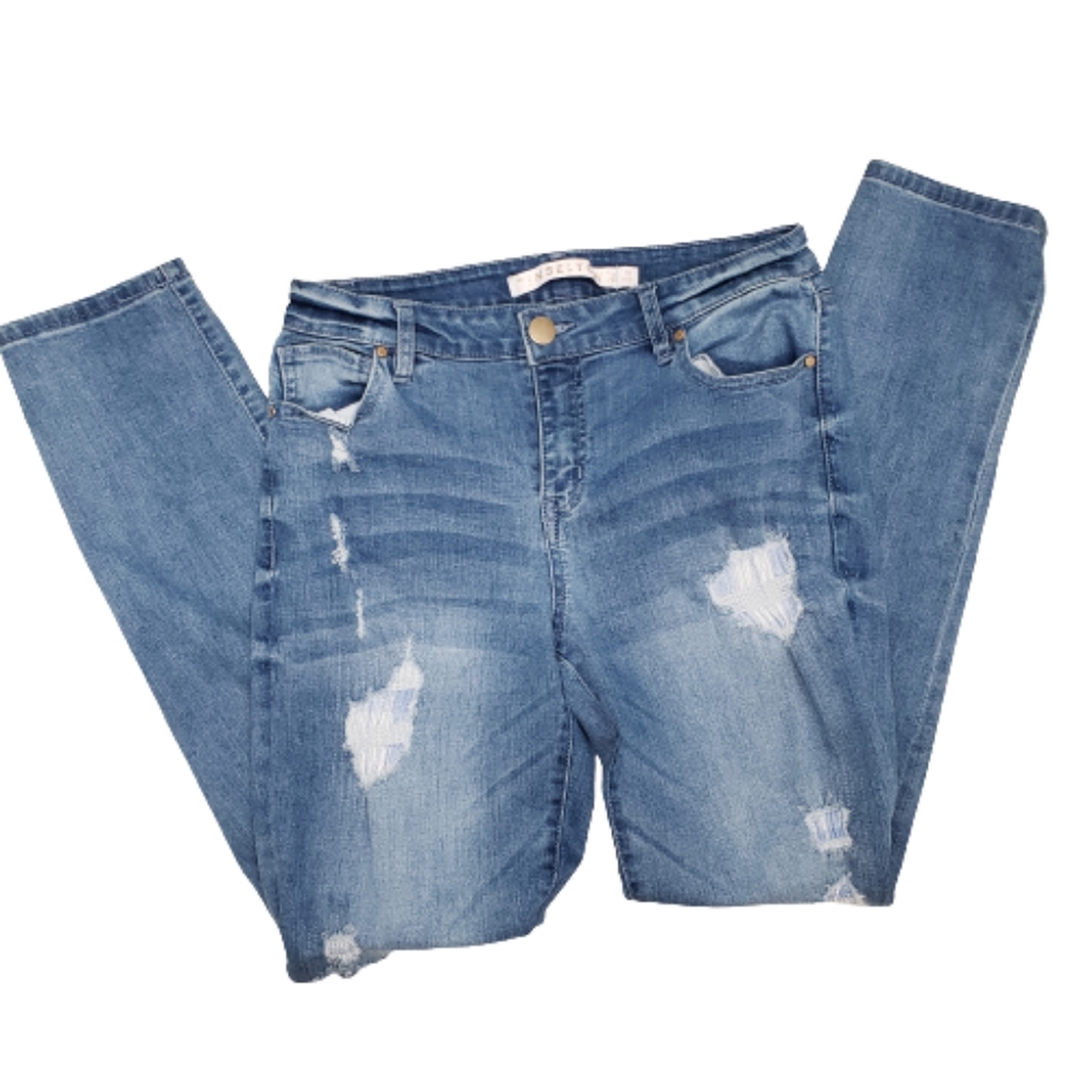 Tinseltown Distressed Skinny Jeans Size 9